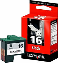 Lexmark 16 black ink cartridge