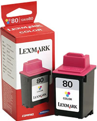 Lexmark 80 colour ink cartridge