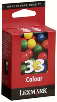 Lexmark 33 colour ink cartridge