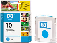 HP 10 cyan ink cartridge