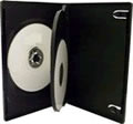 Triple DVD case black