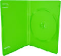 Single DVD case green 14mm spine