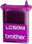 Brother LC50M magenta ink cartridge