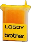 Brother LC50Y yellow ink cartridge