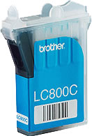 Brother LC800C cyan ink cartridge