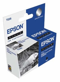 Epson T026 black ink cartridge