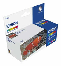 Epson T027 colour ink cartridge