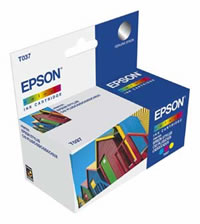 Epson T037 colour ink cartridge