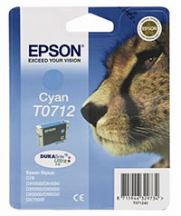 Epson T0712 cyan ink cartridge