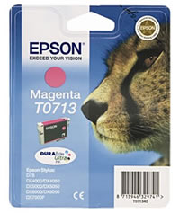 Epson T0713 magenta ink cartridge