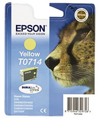 Epson T0714 yellow ink cartridge