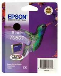Epson T0801 black ink cartridge