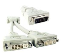 DVI Splitter Cable, Splits the DVI-D signal to 2x DVI Monitors