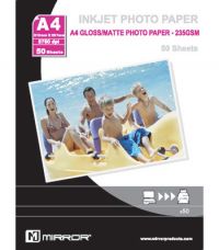 50 sheets A4 235g Premium Plus Double Sided Gloss / Matt coated inkjet paper
