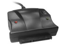 USB 2.0 SATA Hard Drive External Adaptor, allows Internal SATA Hard Drives to be used Externally (Power Supply Included) 