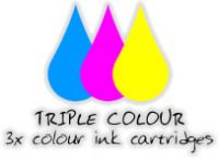 Canon compatible BCI-24 triple colour pack