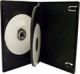 Triple DVD case black