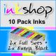 Epson Stylus SX600FW 10x pack printer inks - compatible cartridges