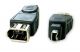 Firewire IEEE1394 6 pin female to 4 pin male adapter
